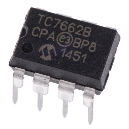10 pcs - TC7662BCPA Microchip TC7662BCPA, 1-Channel, Inverting DC-DC Converter, 20mA 8-Pin, PDIP