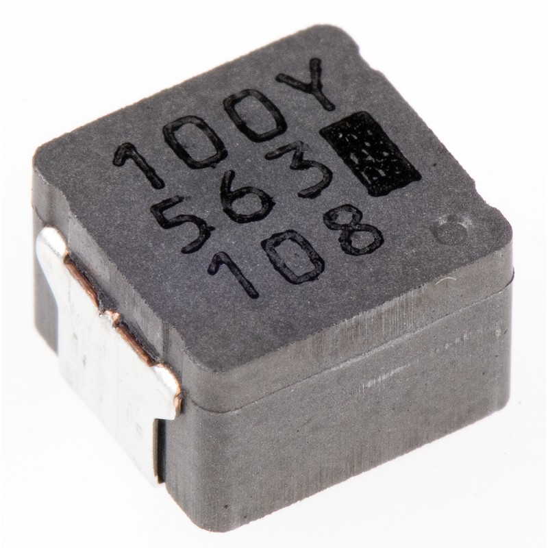 10 pcs - ETQP4M100YFN Panasonic, ETQP4M, 0645 Wire-wound SMD Inductor with a Metal Core, 10 μH ±20% Wire-Wound 8.3A Idc