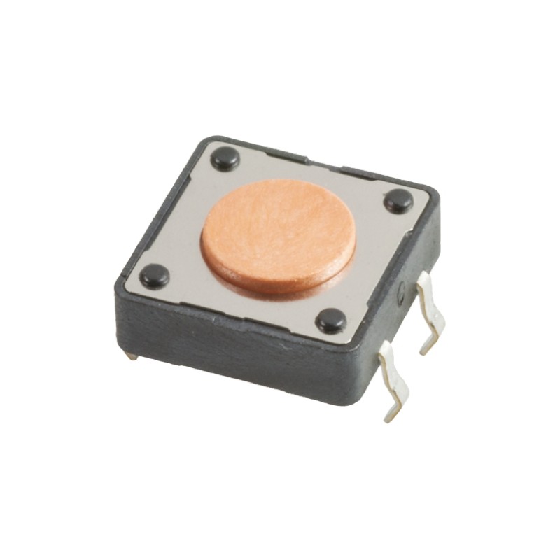 10 pcs - 430456043736 Pink Button Tactile Switch, SPST 50 mA @ 12 V dc 0.8mm Through Hole