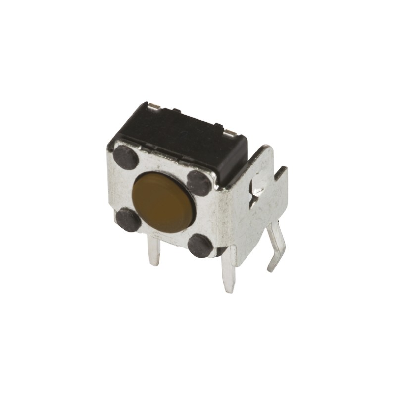 100 pcs - DTSA65NV Brown Button Tactile Switch, SPST 50 mA @ 12 V dc 5.8mm