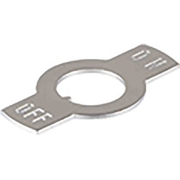 10 pcs - AT209 NKK Switches On-Off Legend Plate for use with M, P