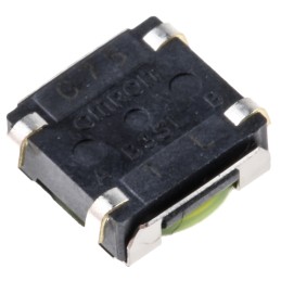 50 pcs - B3SL-1002P IP67 Green Tactile Switch, SPST 50 mA @ 24 V dc 0.9мм Through Hole