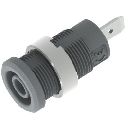 10 pcs - 3274-I-G Electro PJP Grey Female Banana Socket, Plug In Termination, 36A, 600 - 1000V