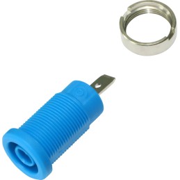 10 pcs - 3274-I-Bl Electro PJP Blue Female Banana Socket, Plug In Termination, 36A, 600 - 1000V
