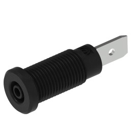 10 pcs - 228-2-I-N Electro PJP Black Female Banana Socket, Plug In Termination, 10A, 600V