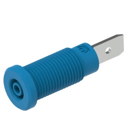 10 pcs - 228-2-I-Bl Electro PJP Blue Female Banana Socket, Plug In Termination, 10A, 600V