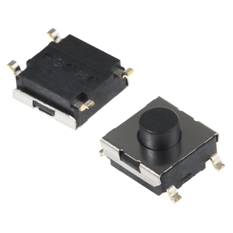 50 pcs - B3FS-1010 Plunger Tactile Switch, SPST 50 mA @ 24 V dc 1.7mm Through Hole