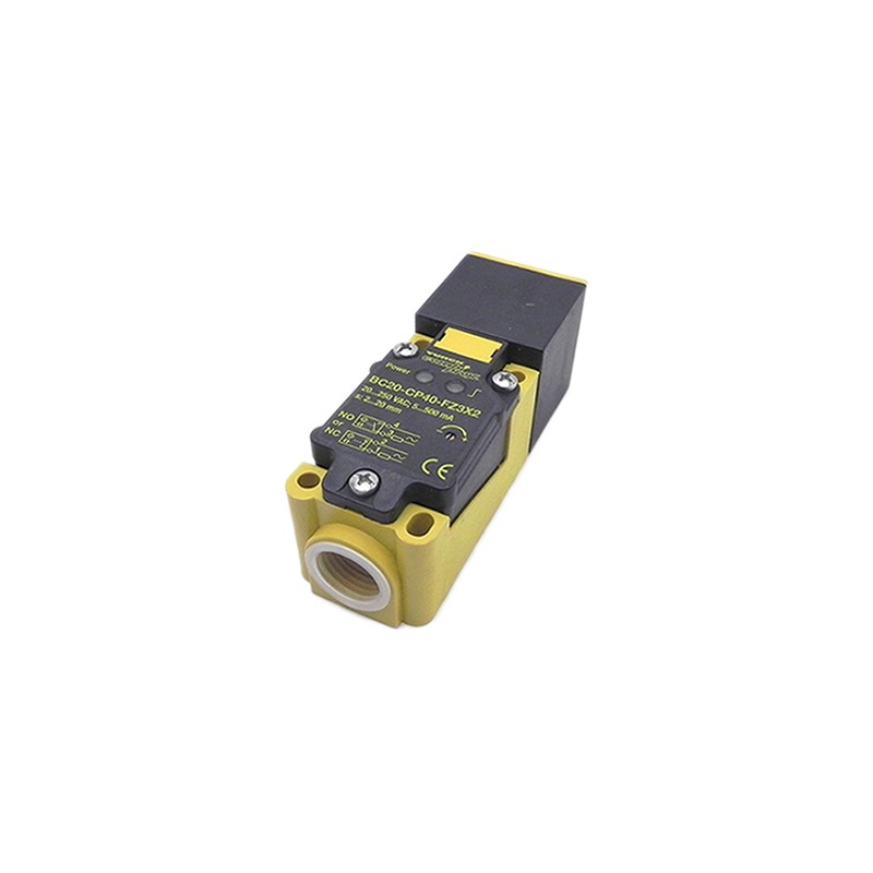 1 pcs - Turck Capacitive Block-Style Proximity Sensor, 20 mm Detection, 20 - 250 V ac, IP67
