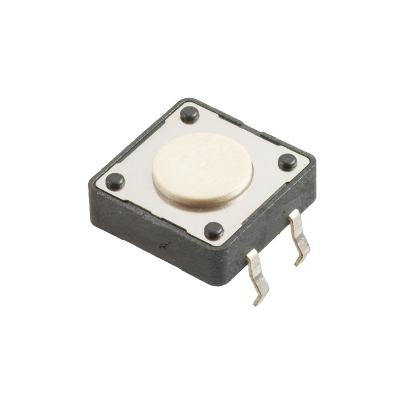 10 pcs - 430466043726 White Button Tactile Switch, SPST 50 mA @ 12 V dc 5mm Surface Mount
