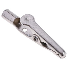 50 pcs - BU-30BL Mueller Electric Crocodile Clip, Nickel-Plated Steel Contact, 5A