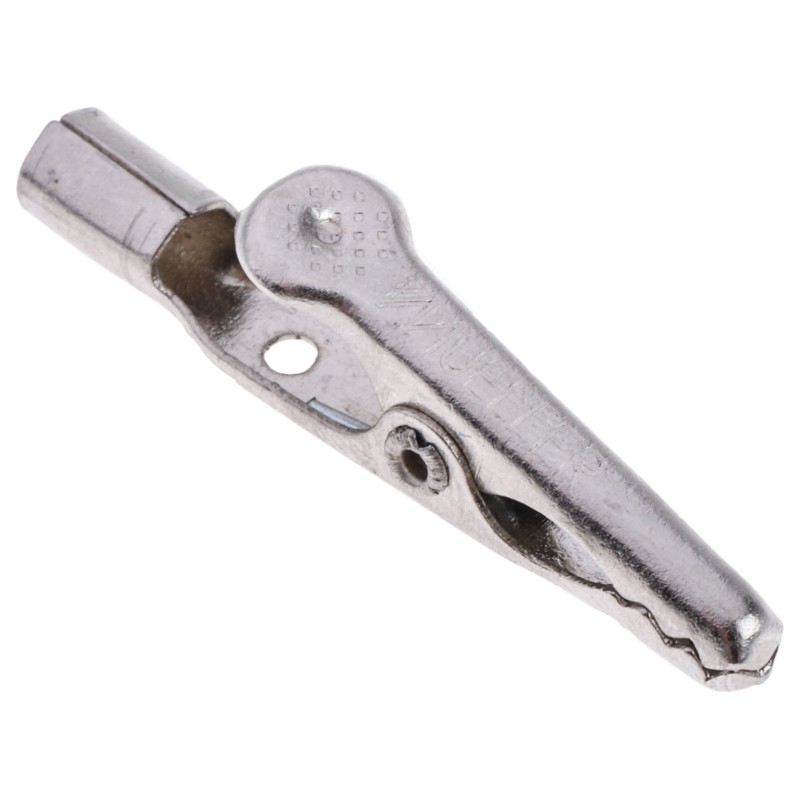 50 pcs - BU-30BL Mueller Electric Crocodile Clip, Nickel-Plated Steel Contact, 5A