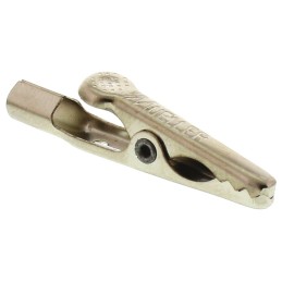 50 pcs - BU-30BL Mueller Electric Crocodile Clip, Nickel-Plated Steel Contact, 5A