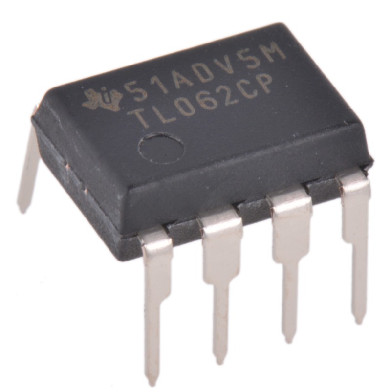 10 pcs - TL062CP TL062CP Texas Instruments, Op Amp, 1MHz, 8-Pin PDIP