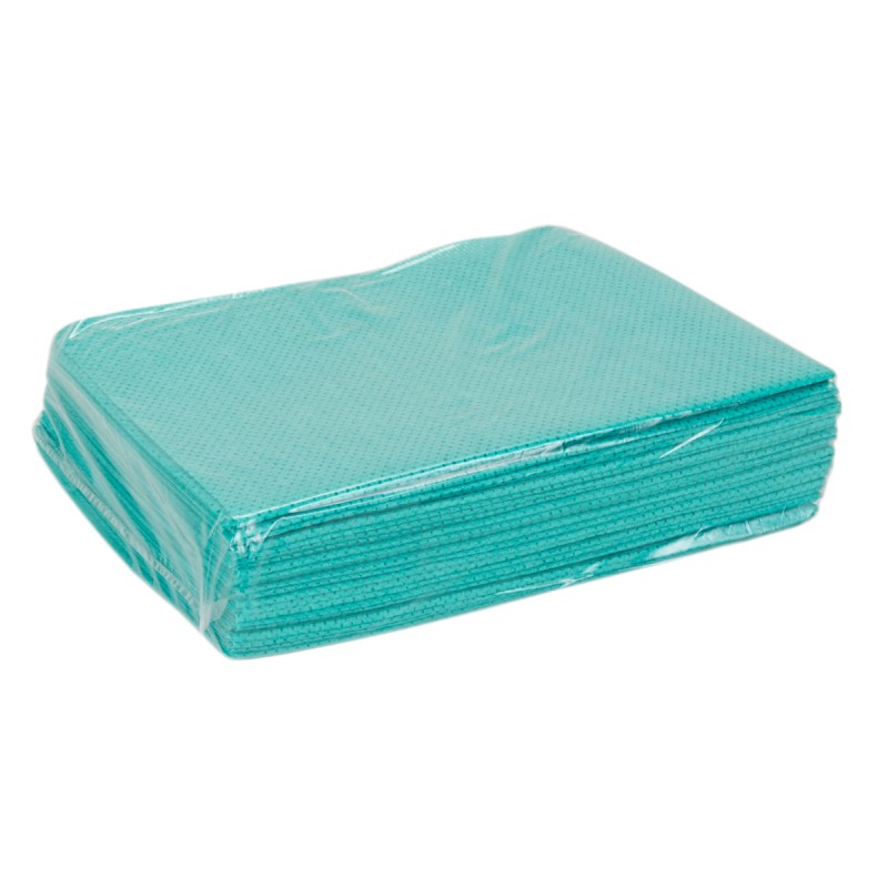 100 pcs - S3884 Harrison Wipes Heavy Weight Cloths 75gsm White Polyester Cloths for Cleaning, Degreasing of 25