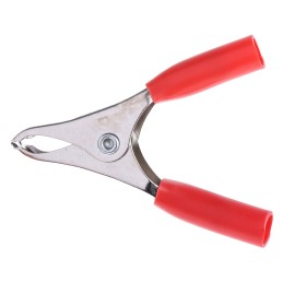 10 pcs - BU-40A-2 Mueller Electric Crocodile Clip, Nickel-Plated Steel Contact, Red