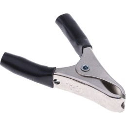 10 pcs - BU-40A-0 Mueller Electric Crocodile Clip, Nickel-Plated Steel Contact, 15A, Black