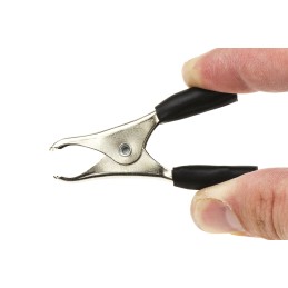 10 pcs - BU-40A-0 Mueller Electric Crocodile Clip, Nickel-Plated Steel Contact, 15A, Black