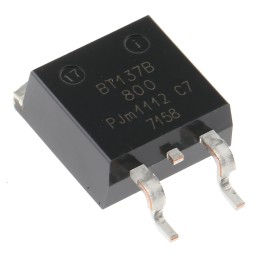 10 pcs - BT137B-800F,118 WeEn Semiconductors Co., Ltd Surface Mount, 3-pin, TRIAC, 800V, Gate Trigger 1.5V 800V
