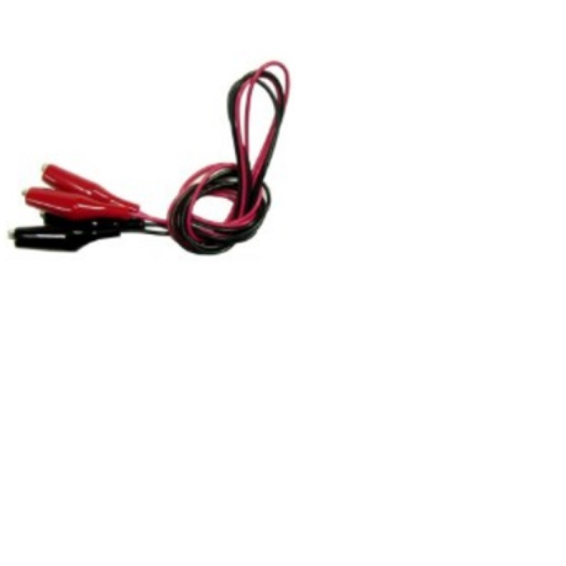 5 Set - TLA-9 Teishin Electric Crocodile Clip Lead, Black, Red, 1m Lead Length