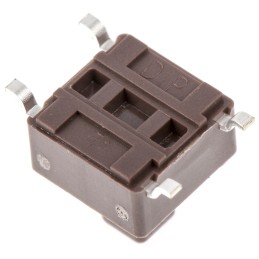 50 pcs - DTSM644NV Brown Button Tactile Switch, SPST 50 mA @ 12 V dc 4mm