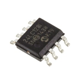 10 pcs - 24LC128-I/SN Microchip 24LC128-I/SN, 128kbit Serial EEPROM Memory, 900ns 8-Pin SOIC Serial-I2C