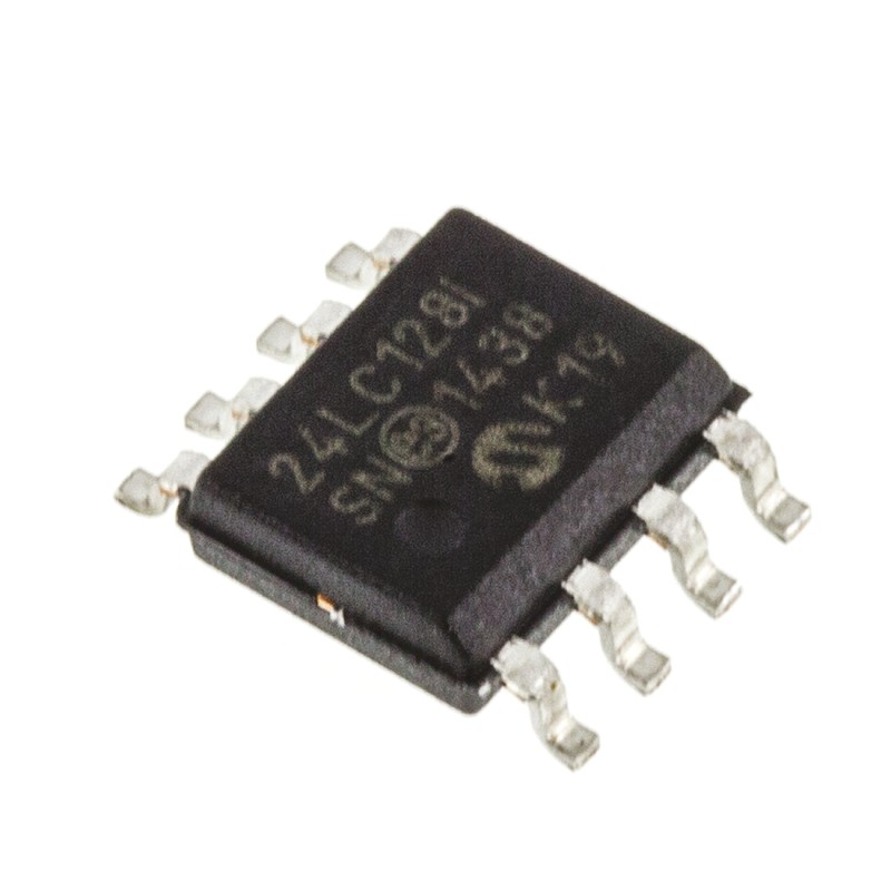10 pcs - 24LC128-I/SN Microchip 24LC128-I/SN, 128kbit Serial EEPROM Memory, 900ns 8-Pin SOIC Serial-I2C
