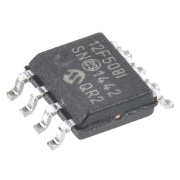 10 pcs - PIC12F508-I/SN Microchip PIC12F508-I/SN, 8bit PIC Microcontroller, PIC12, 4MHz, 512 Flash, 8-Pin SOIC