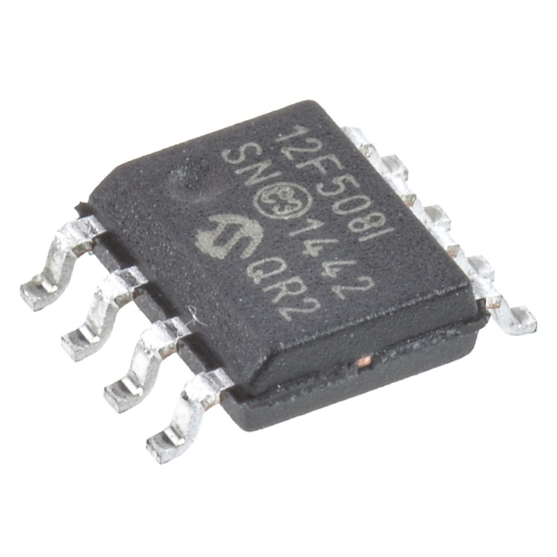 10 pcs - PIC12F508-I/SN Microchip PIC12F508-I/SN, 8bit PIC Microcontroller, PIC12, 4MHz, 512 Flash, 8-Pin SOIC