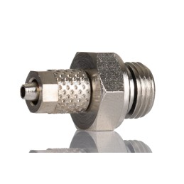 3 Pack of 5 - RS PRO Straight Threaded Adaptor, G 1/8 Male to Push In 4 mm, Threaded-to-Tube Connection Style