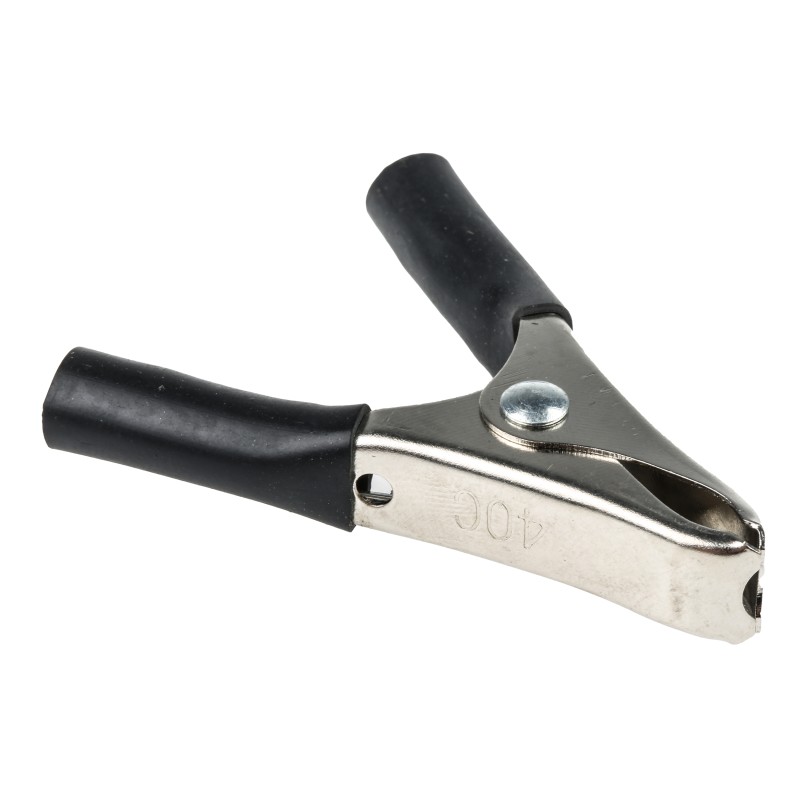 10 pcs - BU-40C-0 Mueller Electric Crocodile Clip, Copper Contact, 20A, Black