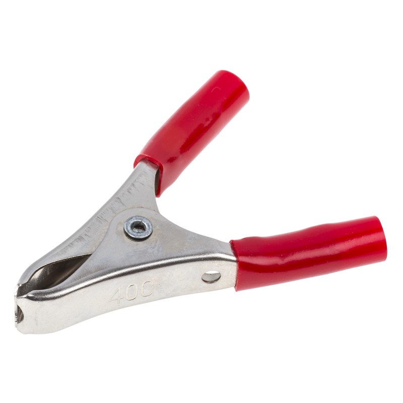 10 pcs - BU-40C-2 Mueller Electric Crocodile Clip, Copper Contact, 20A, Red