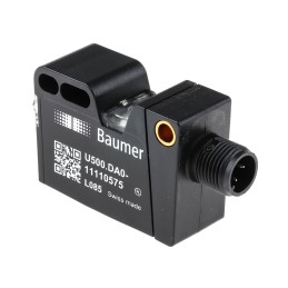 1 pcs - Baumer Ultrasonic Block-Style Proximity Sensor, 100 - 1000 mm Detection, Analogue Output, 12 - 30 V dc,