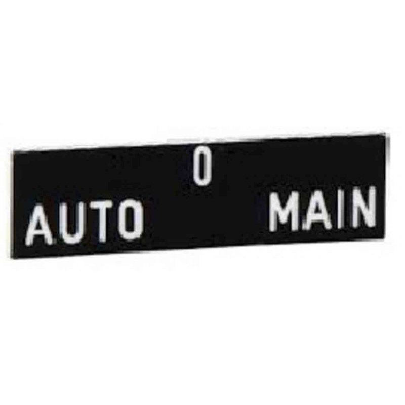 10 pcs - ZBY02185 Schneider Electric Legend for Use with XB4 Series, Auto - O - Main