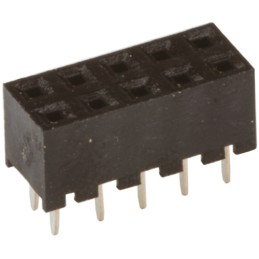 5 pcs - Hirose A3C Series Straight Through Hole Mount PCB Socket, 10-Contact, 2-Row, 2mm Pitch, Solder Termination