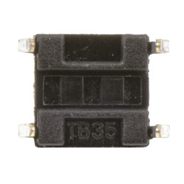 100 pcs - 2-1825910-7 Black Button Tactile Switch, SPST 50 mA @ 24 V dc 9.4mm Surface Mount