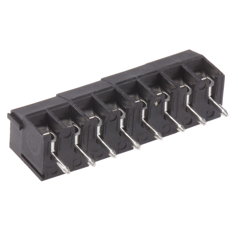 5 pcs - RS PRO PCB Terminal Block, 8-Contact, 3.5mm Pitch, Through Hole Mount, 1-Row, Screw Termination