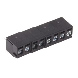 5 pcs - RS PRO PCB Terminal Block, 8-Contact, 3.5mm Pitch, Through Hole Mount, 1-Row, Screw Termination