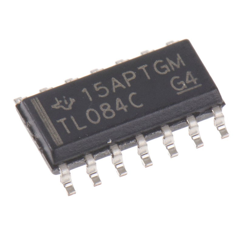 10 pcs - TL084CD TL084CD Texas Instruments, Op Amp, 3MHz, 14-Pin SOIC