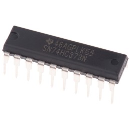 10 pcs - SN74HC373N Texas Instruments SN74HC373N 8bit-Bit Latch, Transparent D Type, 3 State, 20-Pin PDIP