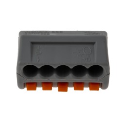 3 Pack of 10 - 222-415 Wago 222 Series Lever Connector, 5-Way, 32A, 28 - 12 AWG Wire, Cage Clamp Termination