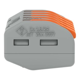 3 Pack of 10 - 222-415 Wago 222 Series Lever Connector, 5-Way, 32A, 28 - 12 AWG Wire, Cage Clamp Termination