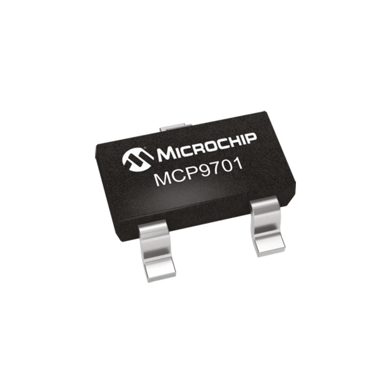 100 pcs - MCP9701T-E/TT Microchip Voltage Temperature Sensor, Voltage Output, Surface Mount, Analogue, ±4°C, 3 Pins