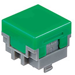 10 pcs - AT484F NKK Switches Square Nonilluminated Cap, For Use With LB