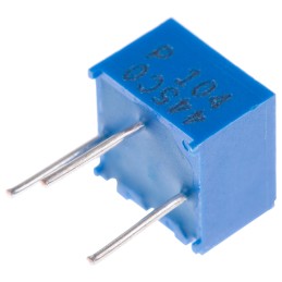 10 pcs - 3362P-1-104LF 100kΩ, Through Hole Trimmer Potentiometer 0.5W Top Adjust Bourns, 3362