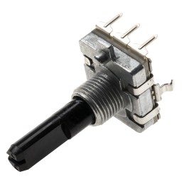 10 pcs - EC16B242040R Alps Alpine 24 Pulse Incremental Mechanical Rotary Encoder with a 6 mm Flat Shaft, Through Hole