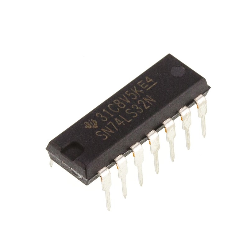10 pcs - SN74LS32N Texas Instruments SN74LS32N, Quad 2-Input OR Logic Gate, 14-Pin PDIP