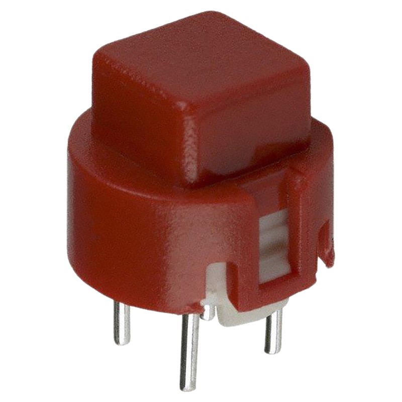 10 pcs - D6C40 F1 LFS Red Tact Switch, SPST 100 mA@ 32 V
