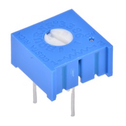 10 pcs - 3386F-1-153LF 15kΩ, Through Hole Trimmer Potentiometer 0.5W Top Adjust Bourns, 3386