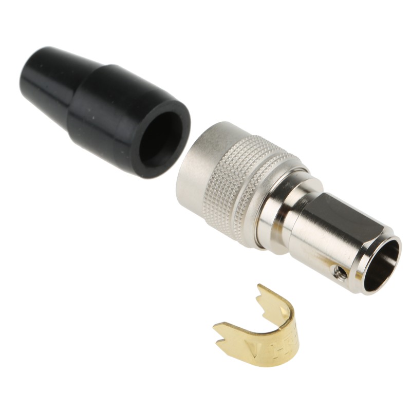 1 pcs - Hirose Circular Connector, 10 Contacts, Cable Mount, Miniature Connector, Plug, Male, HR10 Series