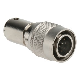 1 pcs - Hirose Circular Connector, 10 Contacts, Cable Mount, Miniature Connector, Plug, Male, HR10 Series